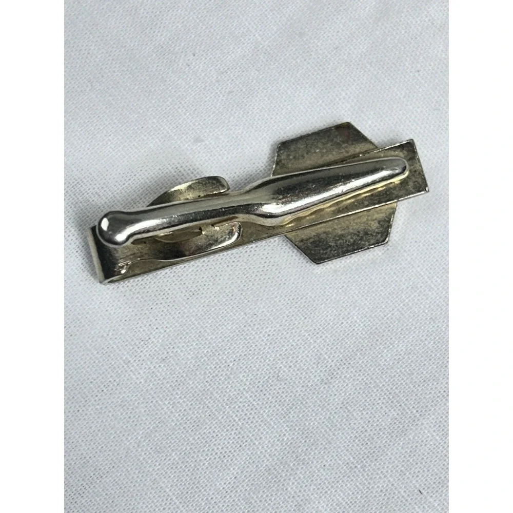 Vtg Cufflinks And Tie Bars Lot Gold And Silver Tone x9